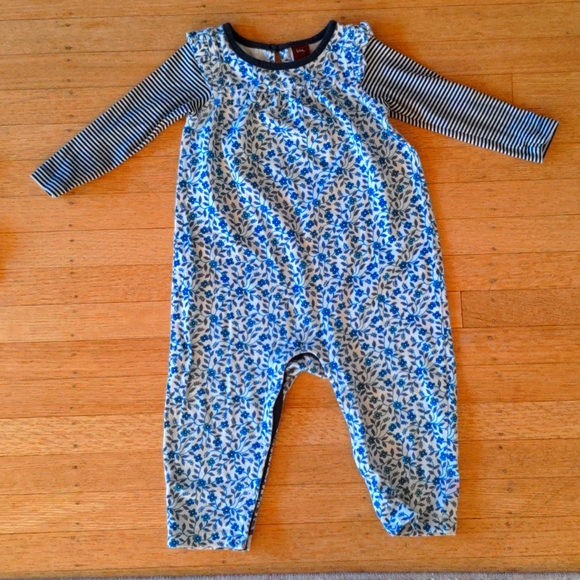 Blue-white Onesie by Tea, 12-18m - Picture 1 of 3